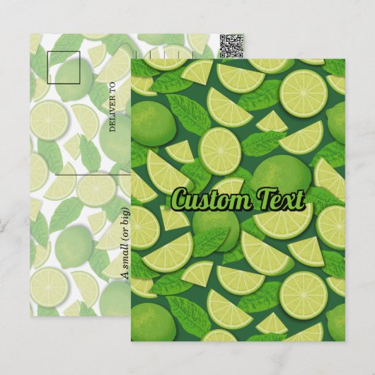 Limoen Achtergrond Briefkaart (Voorkant / Achterkant)