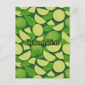 Limoen Achtergrond Briefkaart (Voorkant)