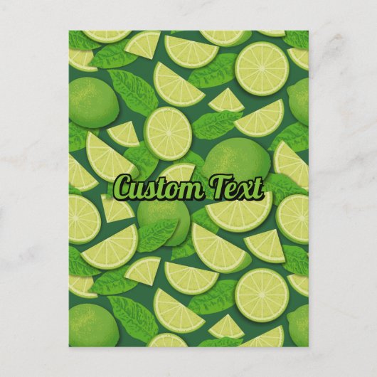 Limoen Achtergrond Briefkaart (Voorkant)