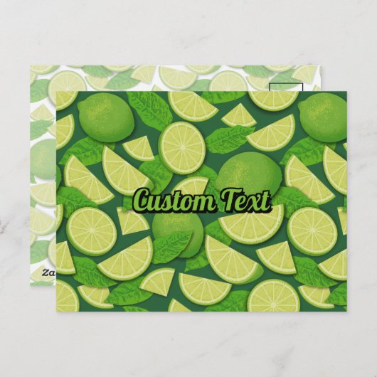 Limoen Achtergrond Briefkaart (Voorkant / Achterkant)