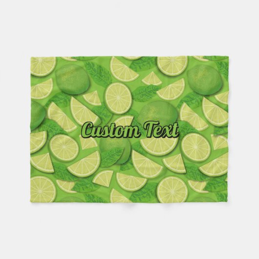 Limoen Achtergrond Fleece Deken (Voorkant (Horizontaal))