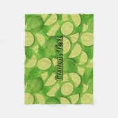 Limoen Achtergrond Fleece Deken (Voorkant)