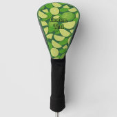 Limoen Achtergrond Golfheadcover (Voorkant)