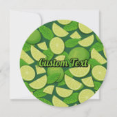 Limoen Achtergrond Kaart (Voorkant)