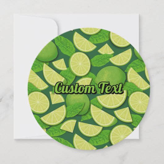 Limoen Achtergrond Kaart (Voorkant)