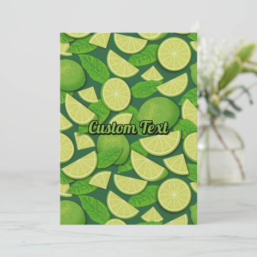 Limoen Achtergrond Kaart (Staand voorkant)