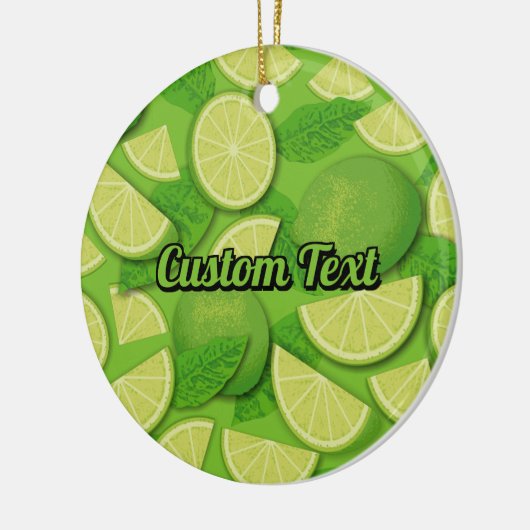 Limoen Achtergrond Keramisch Ornament (Links)