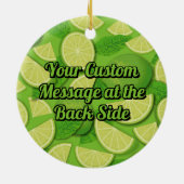 Limoen Achtergrond Keramisch Ornament (Achterkant)