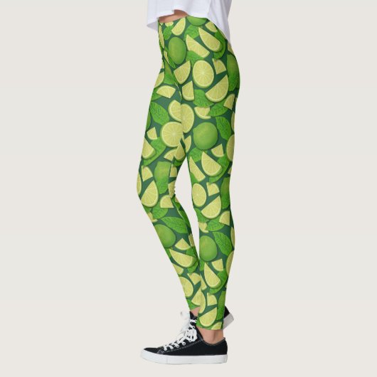 Limoen Achtergrond Leggings (Links)
