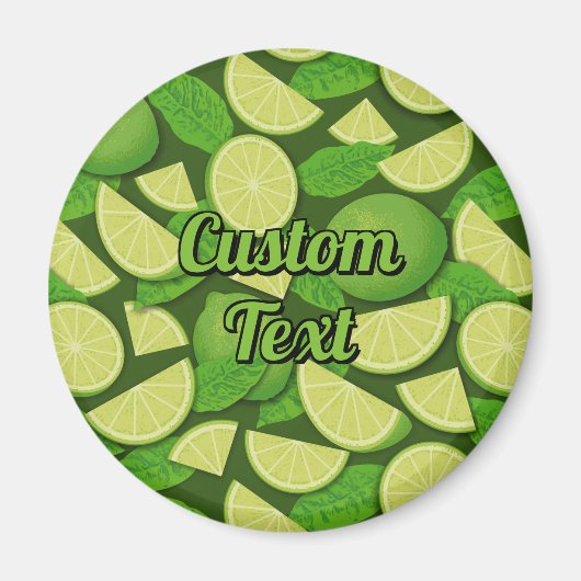 Limoen Achtergrond Magneet (Voorkant)