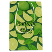 Limoen Achtergrond Medium Cadeauzakje (Voorkant)