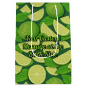 Limoen Achtergrond Medium Cadeauzakje (Achterkant)