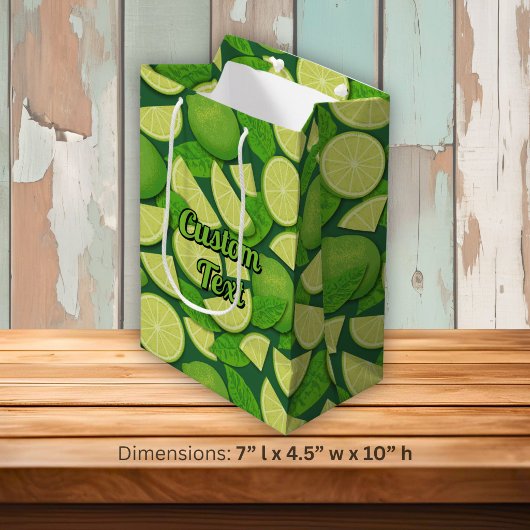 Limoen Achtergrond Medium Cadeauzakje