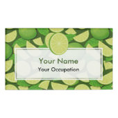 Limoen Achtergrond Naambadge (Voorkant)