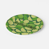 Limoen Achtergrond Papieren Bordje (Gekanteld)