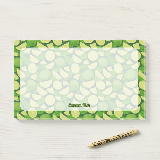 Limoen Achtergrond Post-it® Notes (Op bureau)