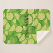 Limoen Achtergrond Sherpa Deken (Voorkant (horizontaal))