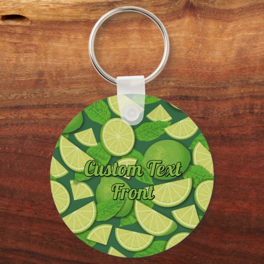 Limoen Achtergrond Sleutelhanger (Voorkant)