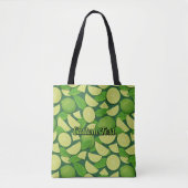 Limoen Achtergrond Tote Bag (Voorkant)