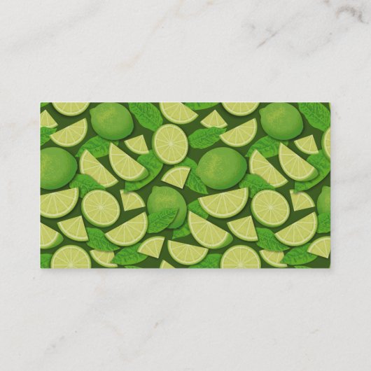 Limoen Achtergrond Visitekaartje (Achterkant)