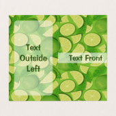 Limoen Achtergrond Visitekaartje (Buitenkant ongevouwen)