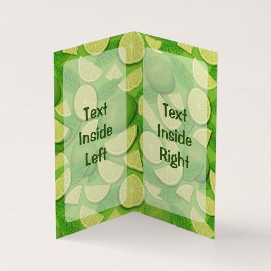 Limoen Achtergrond Visitekaartje (Binnen)