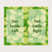 Limoen Achtergrond Visitekaartje (Binnenkant ongevouwen)