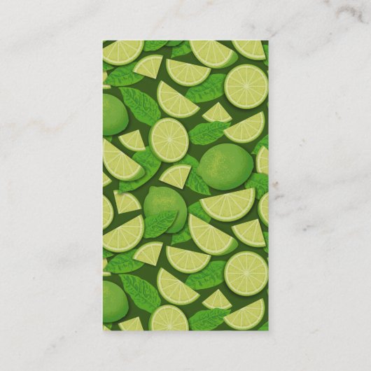 Limoen Achtergrond Visitekaartje (Achterkant)