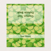 Limoen Achtergrond Visitekaartje (Buitenkant ongevouwen)