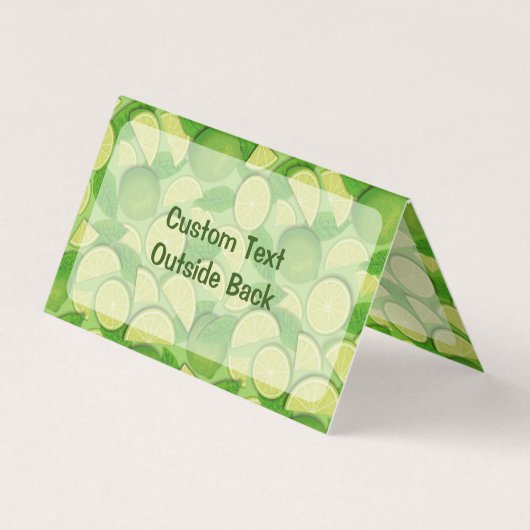 Limoen Achtergrond Visitekaartje (Achterkant)