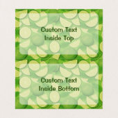 Limoen Achtergrond Visitekaartje (Binnenkant ongevouwen)