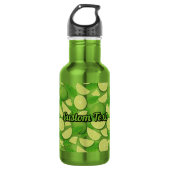 Limoen Achtergrond Waterfles (Voorkant)