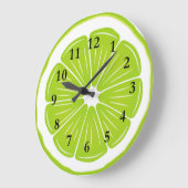 Limoen acrylwandklok grote klok (Hoek)
