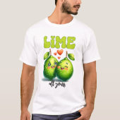 Limoen All Yours Funny Punny Valentijn T-shirt (Voorkant)