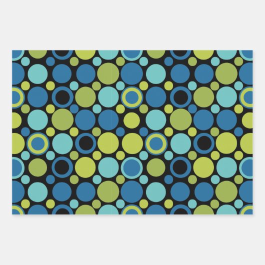 Limoen & Aqua Bubble MCM Inpakpapier Vel (Voorkant)