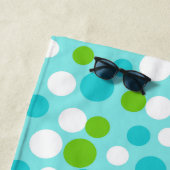 Limoen Aqua Stippen Beach Pool Towel Vacking Gift Strandlaken (In situ)