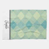 Limoen Argyle gepersonaliseerd Theedoek (Horizontaal)