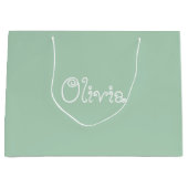 Limoen Baby shower Gift Bag Groot Cadeauzakje (Voorkant)