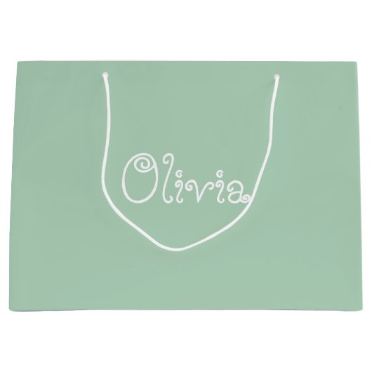 Limoen Baby shower Gift Bag Groot Cadeauzakje (Voorkant)