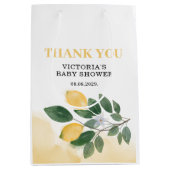 Limoen Baby Shower Medium Cadeauzakje (Voorkant)