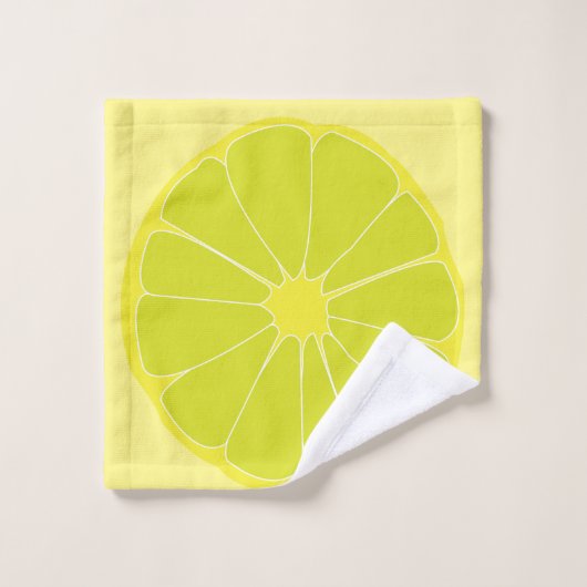 Limoen Bad Handdoek (Wasdoekje)