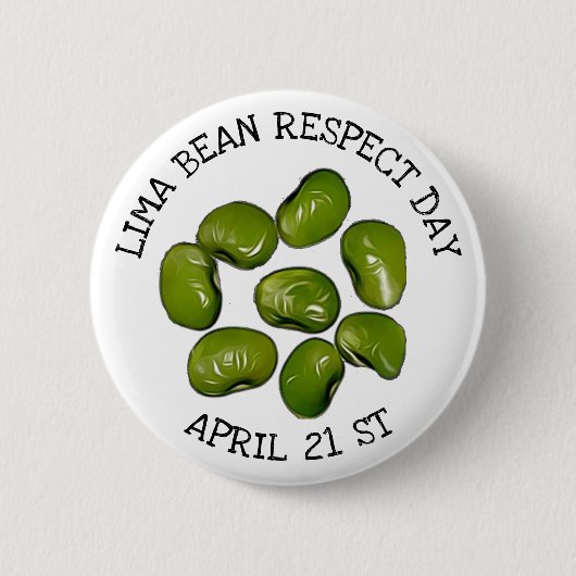 Limoen Bean Respect Day 20e Button april (Voorkant)