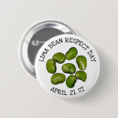 Limoen Bean Respect Day 20e Button april (Voorkant /achterkant)