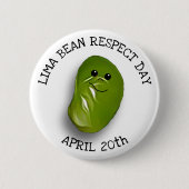 Limoen Bean Respect Day 20e Button april (Voorkant)