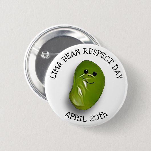 Limoen Bean Respect Day 20e Button april (Voorkant /achterkant)