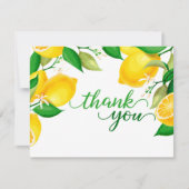Limoen bedankkaart feestdagenkaart (Voorkant)