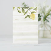 Limoen bedankkaartjes bedankkaart (Staand voorkant)
