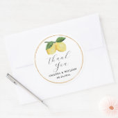 Limoen Bedankt Ronde Sticker (Envelop)