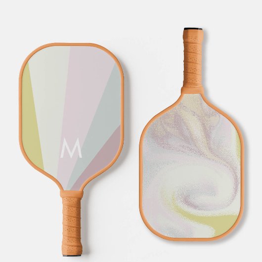 Limoen Blauwgroen Sorbet Monogram Modern Gepersona Pickleball Paddle