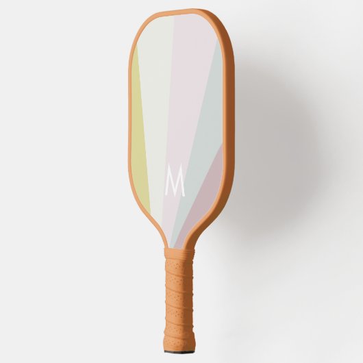 Limoen Blauwgroen Sorbet Monogram Modern Gepersona Pickleball Paddle (Links)